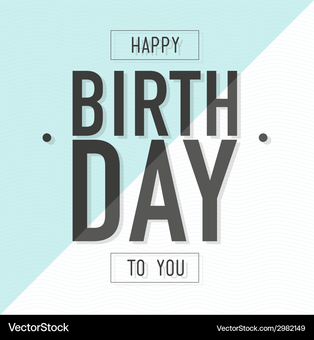 Cheerful Birthday Card Vector Image