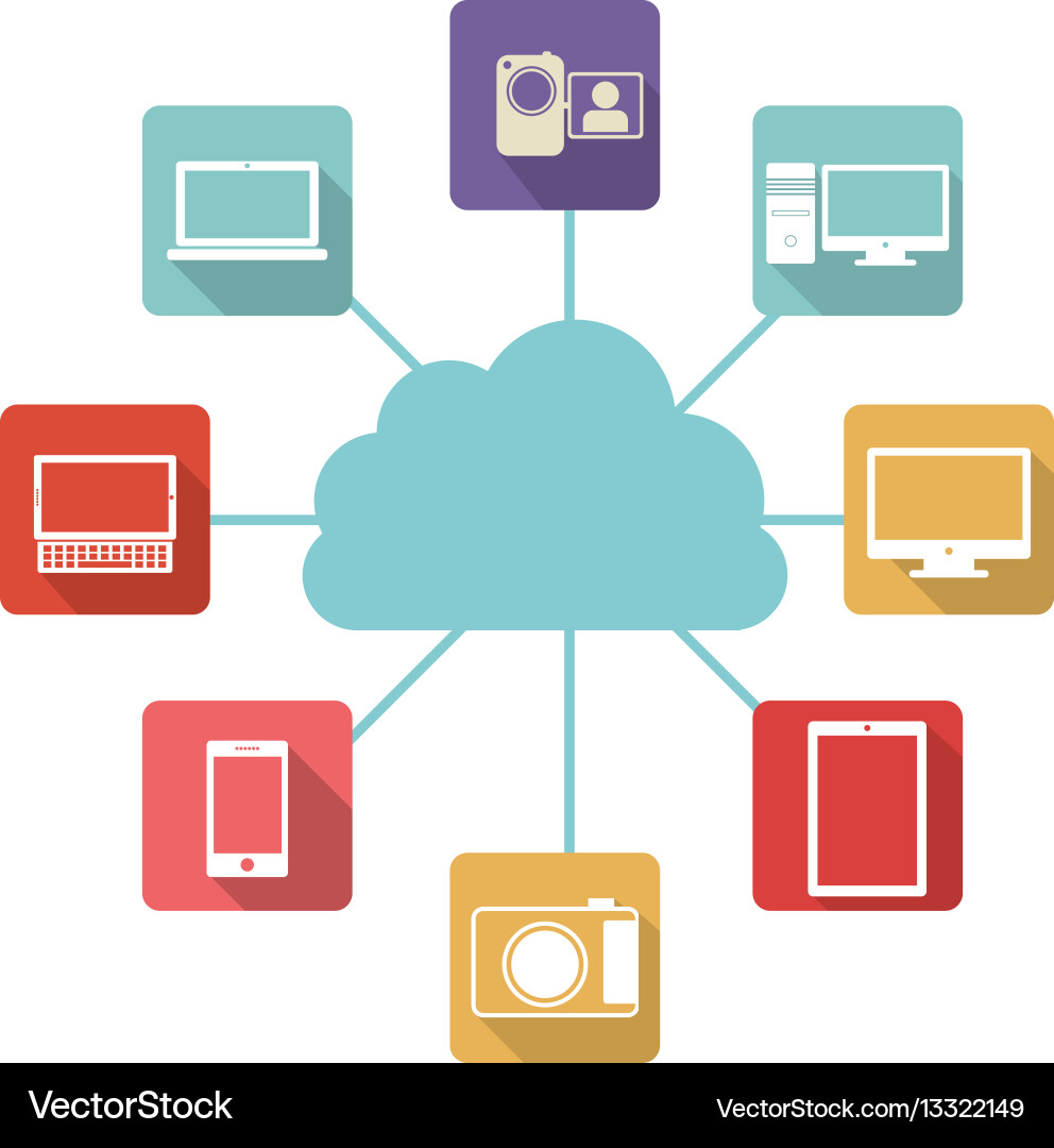 Database hosting icon stock vector image