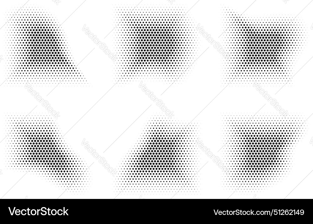 Halftone star pattern reprographic technique Halftone star pattern reprographic technique vector image