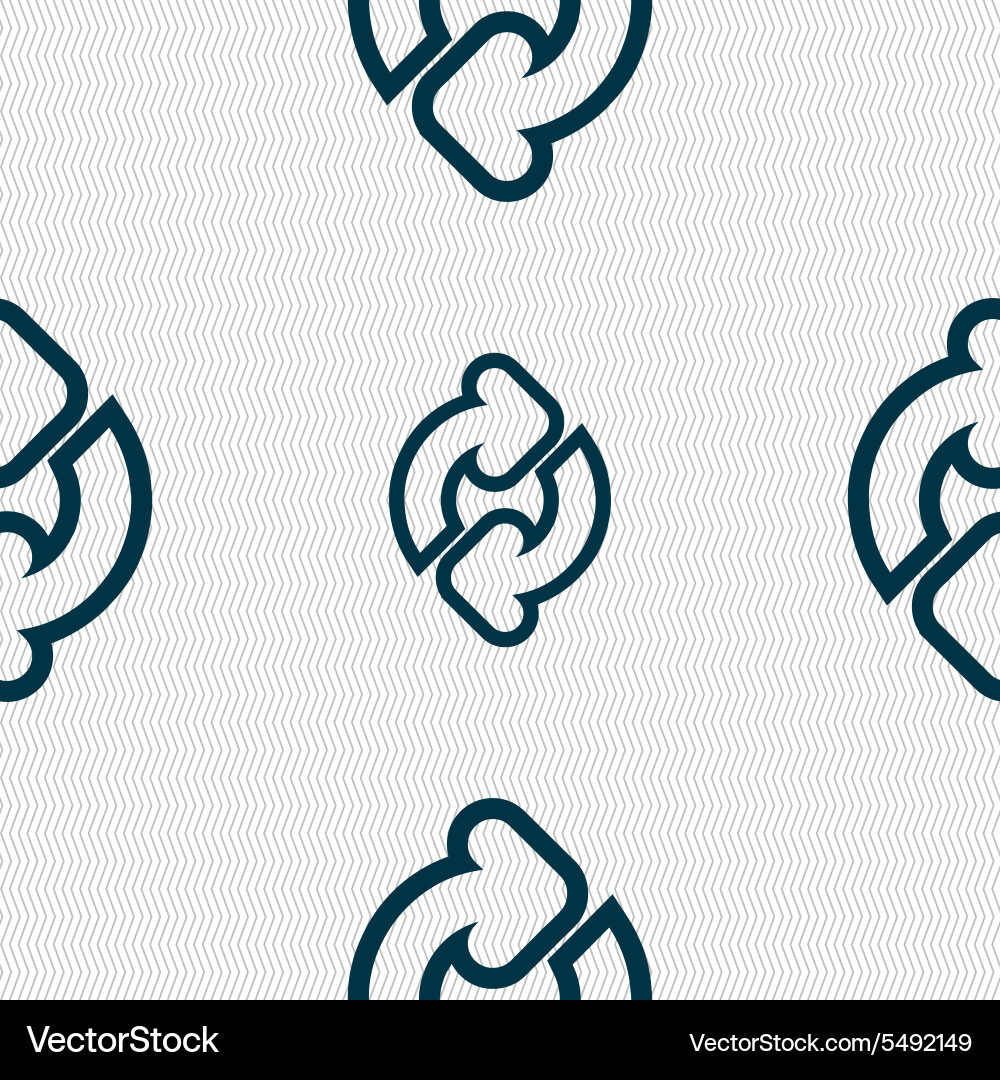 Refresh icon sign seamless pattern with geometric vector image