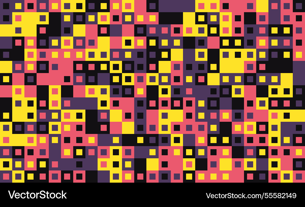 Textured cube pattern with colourful tiles Textured cube pattern with colourful tiles Vector Image