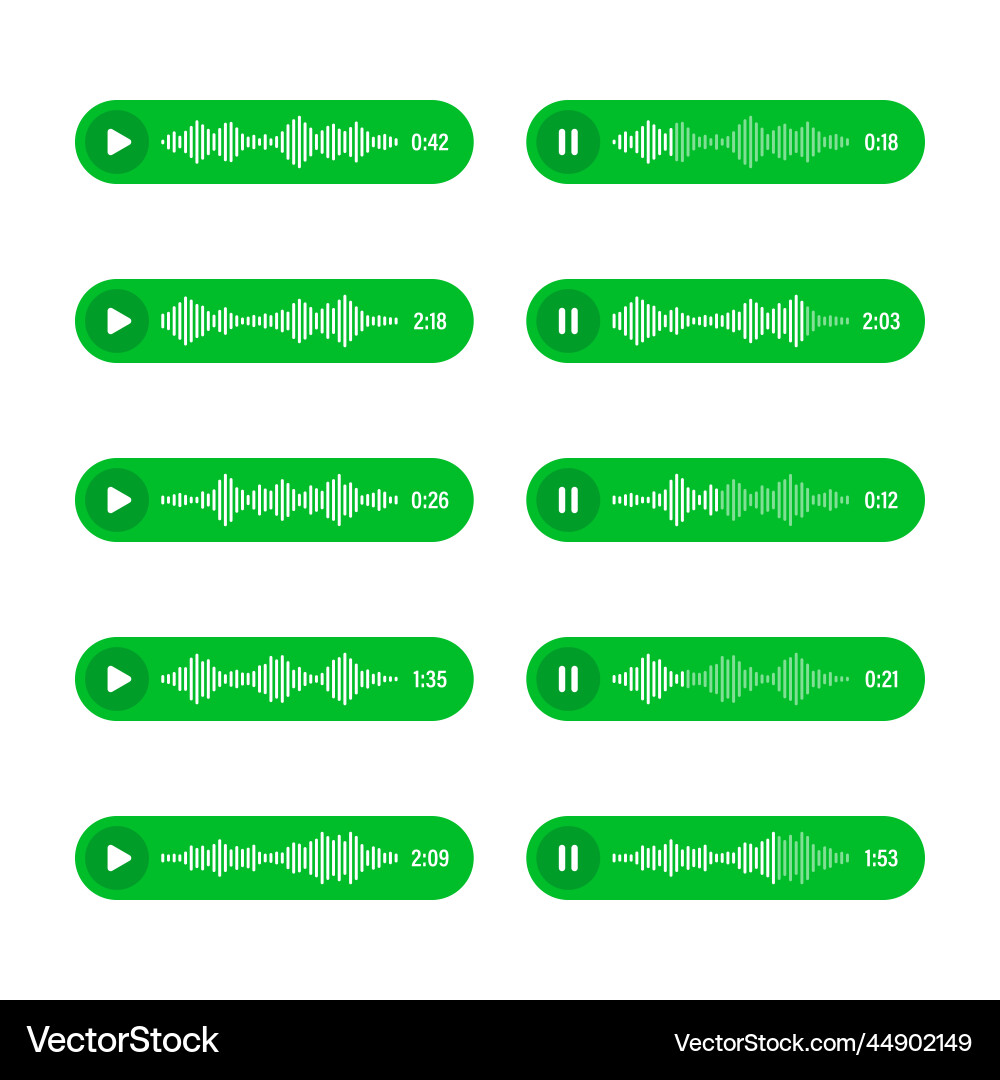 Voice audio message speech bubble sms text Voice audio message speech bubble sms text vector image