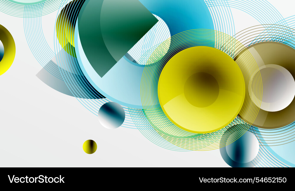 Abstract composition of overlapping circles Abstract composition of overlapping circles Vector Image