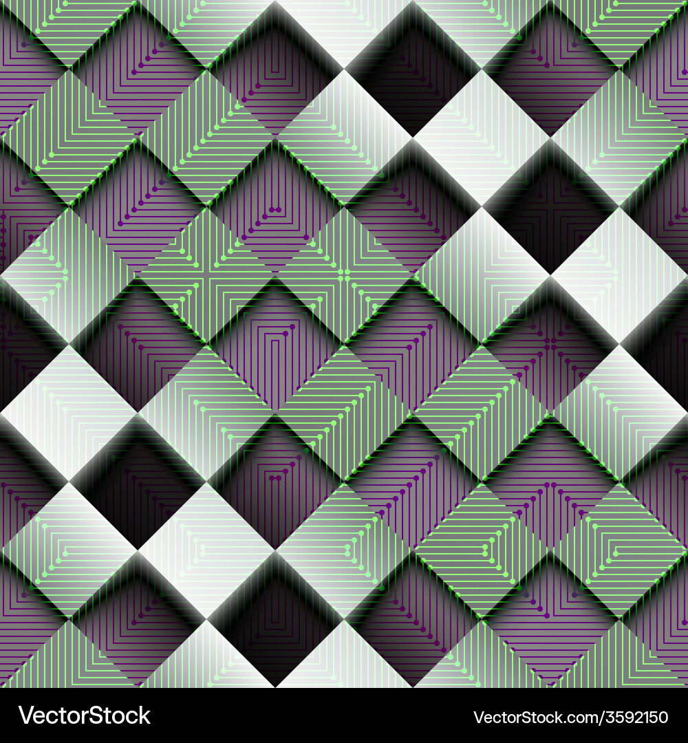 Abstract geometric pattern with the matrix Vector Image
