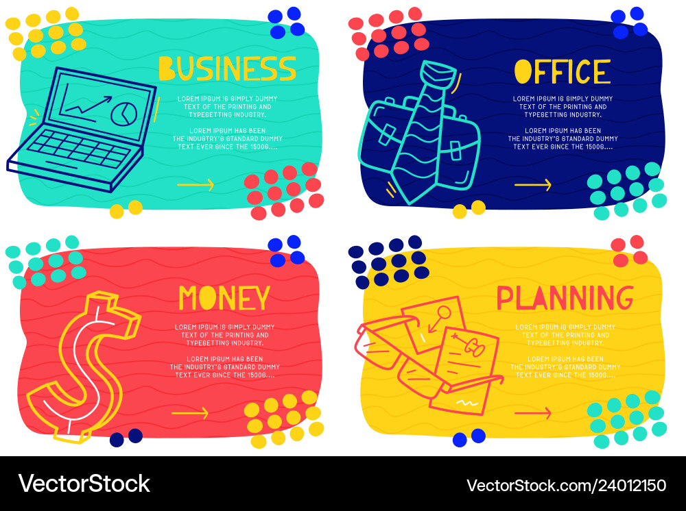 Abstract Landing Page Pattern vector image
