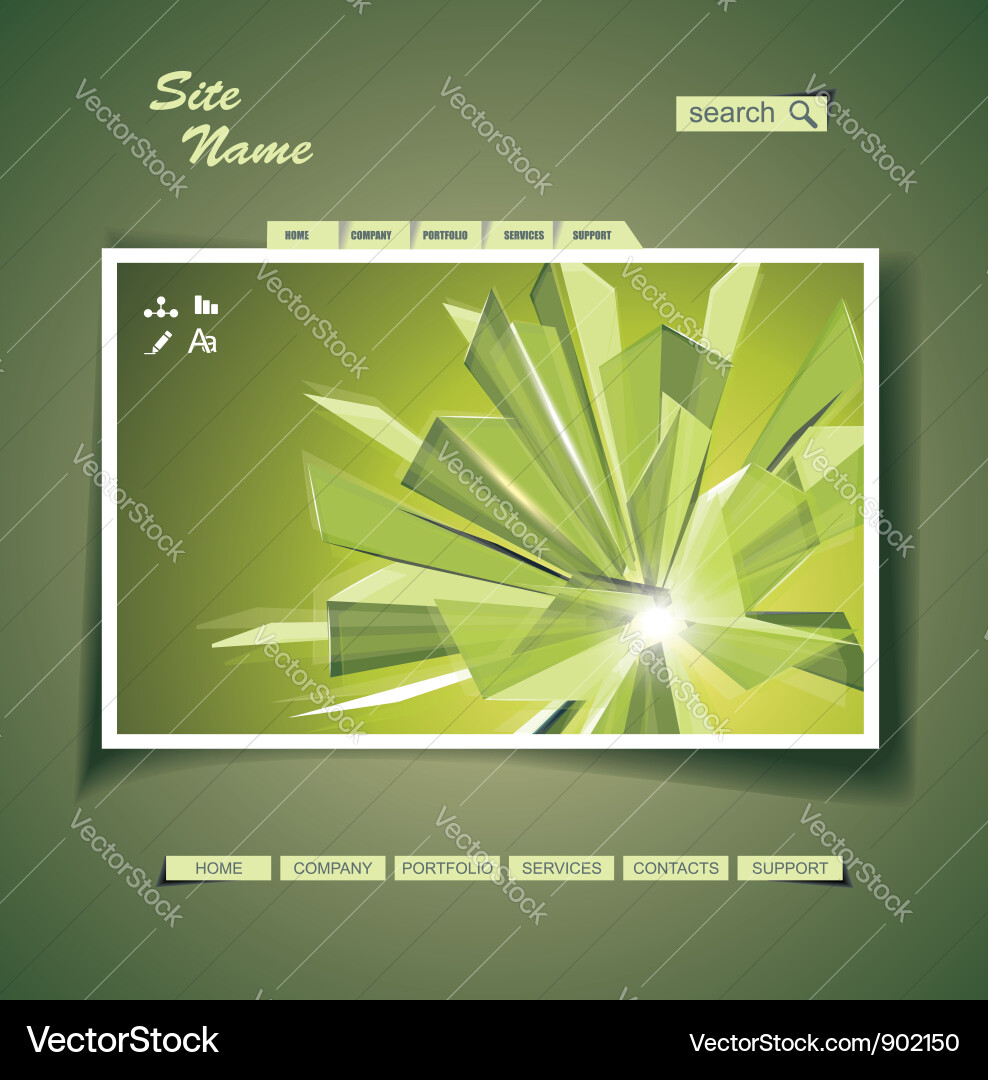 Abstract Website Background vector image
