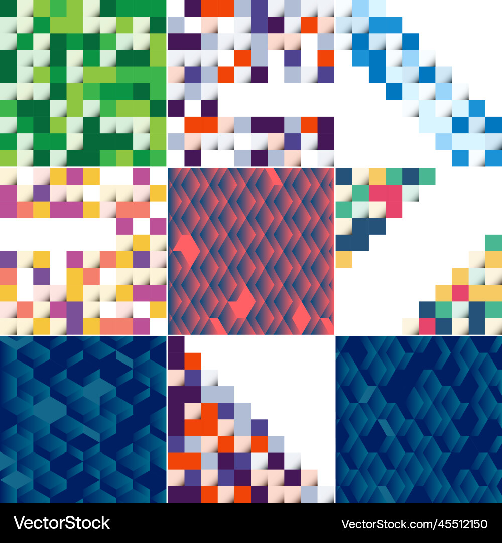 Background with an of abstract squares suitable Vector Image