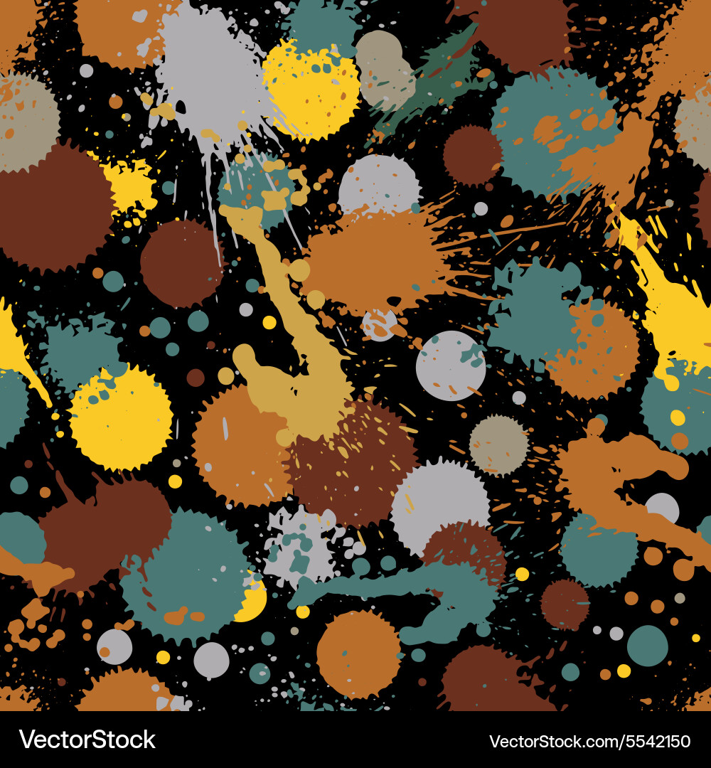 Colorful splattered web design repeat pattern art vector image