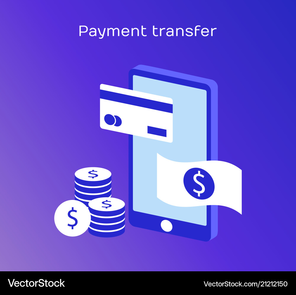 Concepts mobile payments header for website Concepts mobile payments header for website vector image