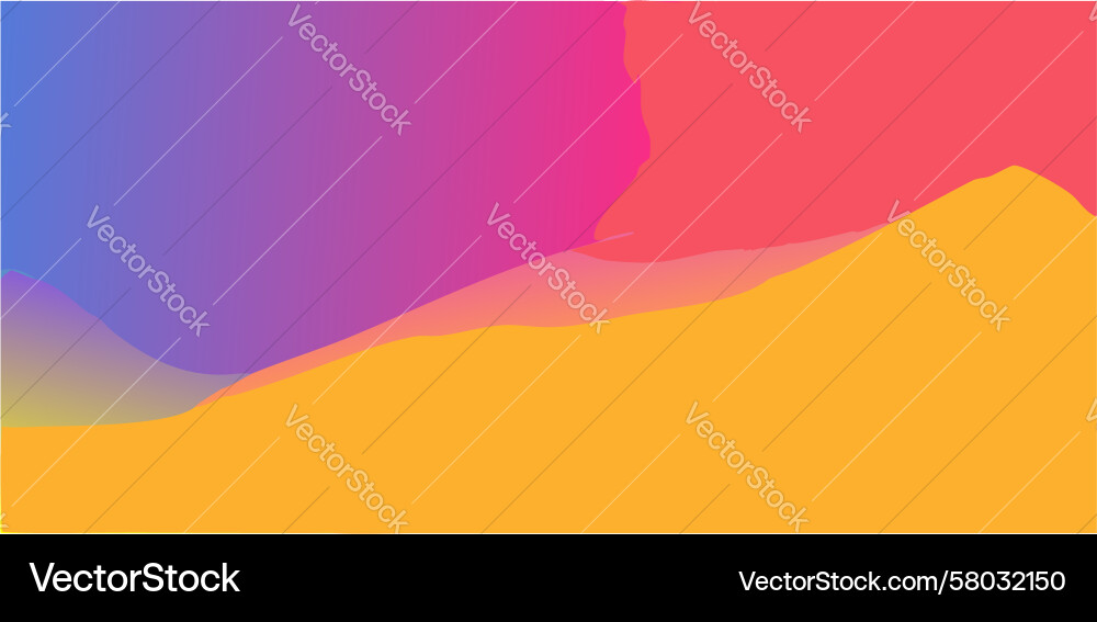 Dynamic Gradient Fluid Shape vector image