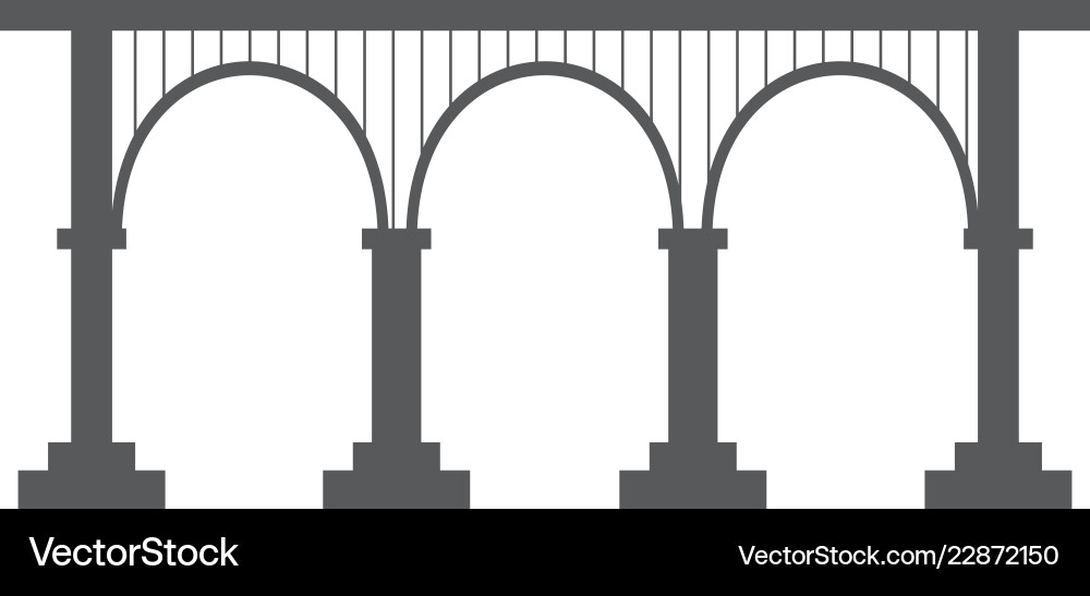 Isolated bridge structure Vector Image