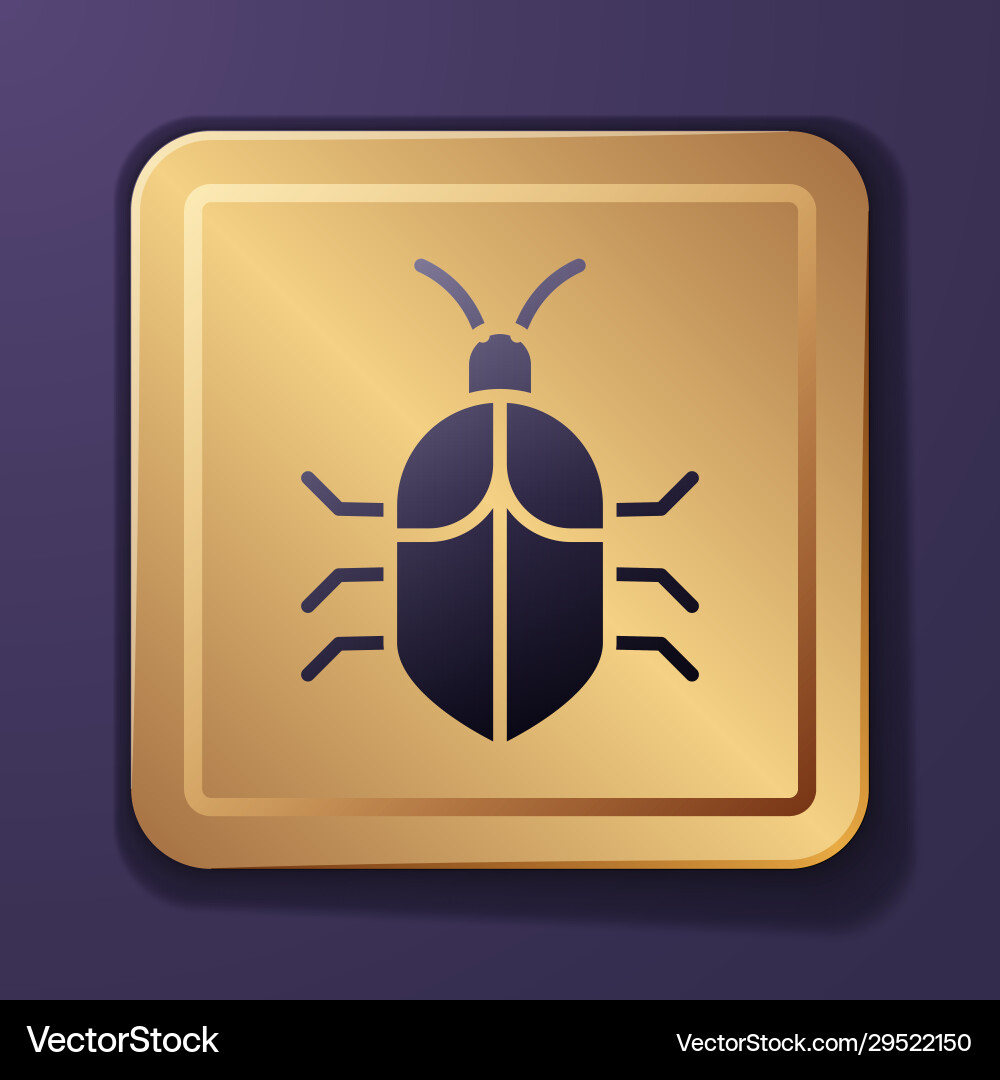 Purple system bug concept icon isolated on Purple system bug concept icon isolated on vector image