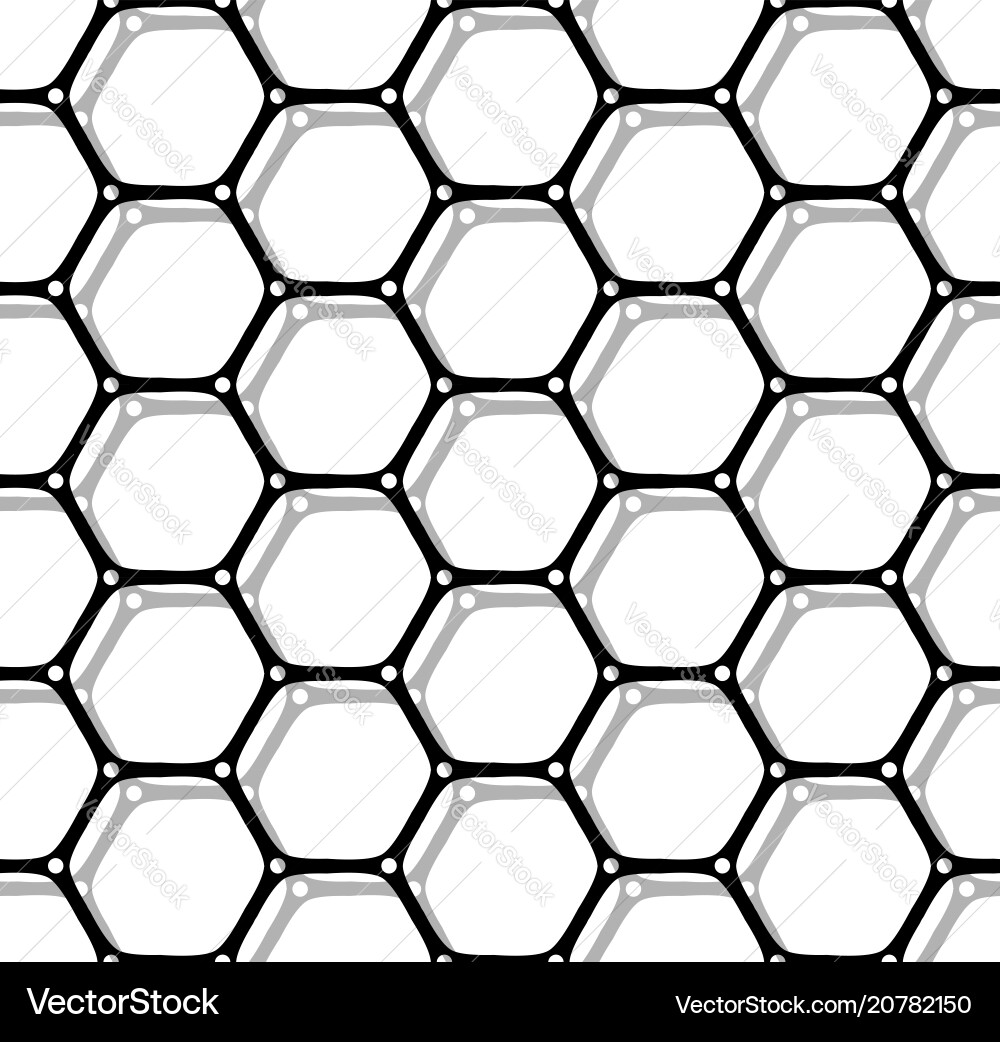 Seamless hexagons pattern Seamless hexagons pattern vector image