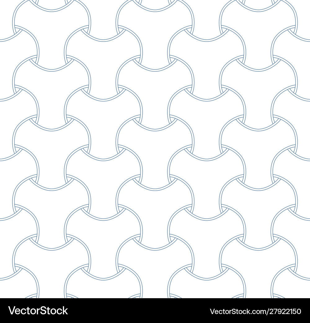 Seamless linear pattern in blue color vector image