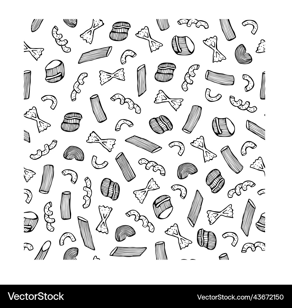 Seamless pattern of hand-drawn italian cuisine Seamless pattern of hand-drawn italian cuisine vector image