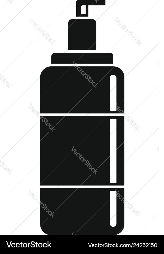 Wash dispenser gel icon simple style Wash dispenser gel icon simple style vector image