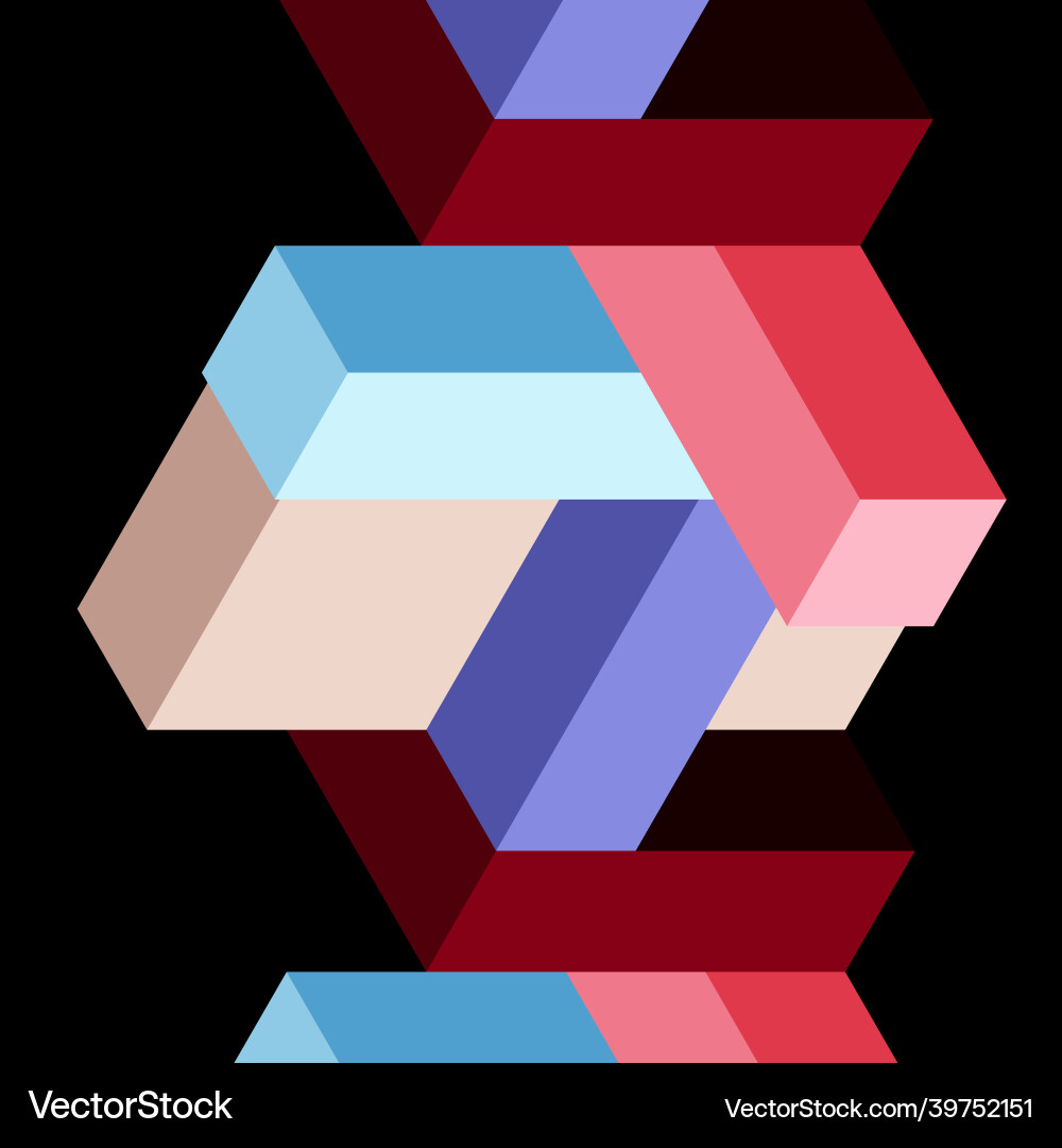 Abstract background 3d cubes cubic elements Abstract background 3d cubes cubic elements vector image