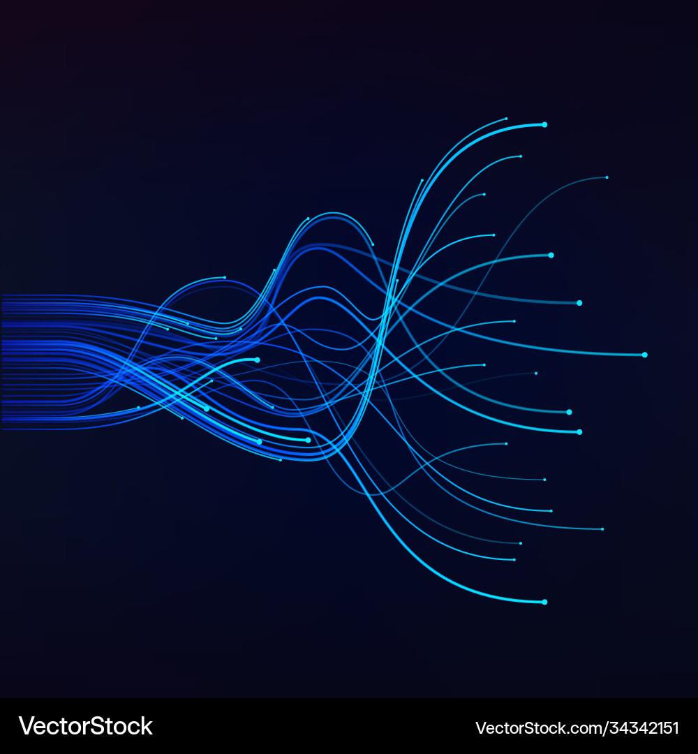 Abstract Neural Network Wave vector image