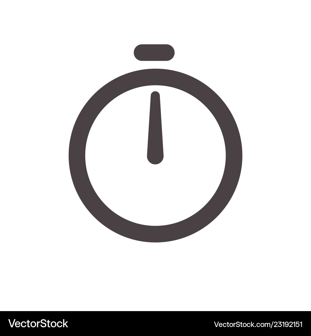 Alarm clock arrow icon stopwatch timer Alarm clock arrow icon stopwatch timer vector image