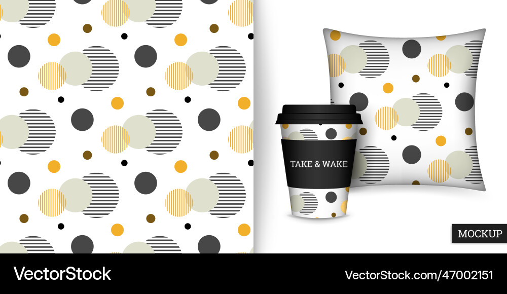 Circle seamless pattern Circle seamless pattern vector image