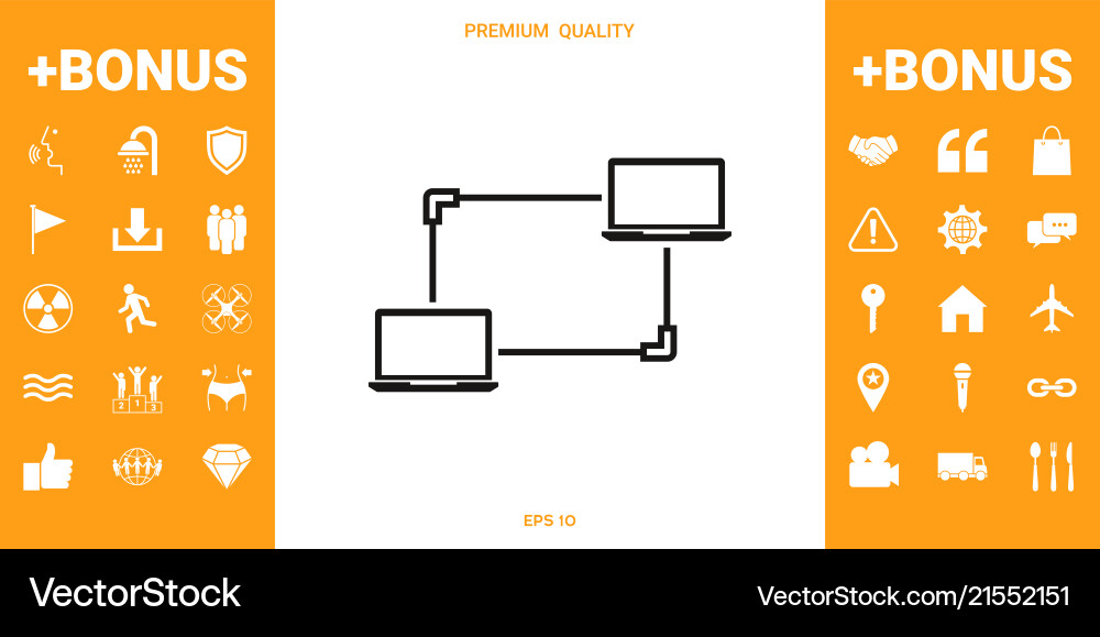 Computer network data exchange transfer concept Computer network data exchange transfer concept vector image