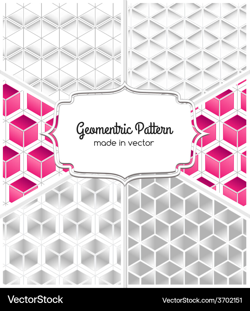 Five patterns Vector Image