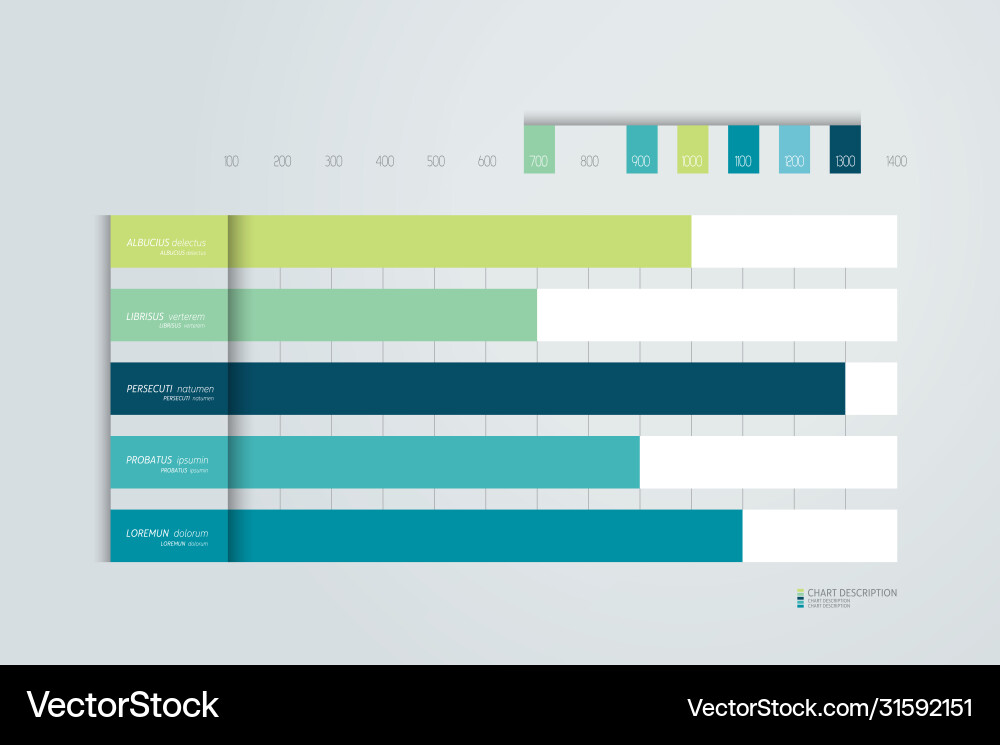 Flat Chart Data Scheme Colorful vector image