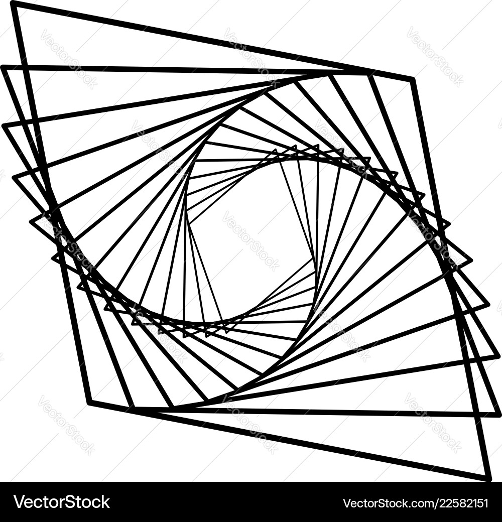 Geometric radial element abstract concentric Geometric radial element abstract concentric vector image