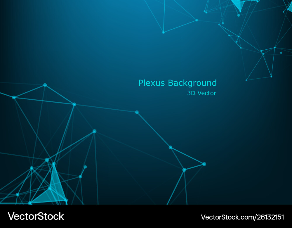 Network connection dots and lines technology vector image