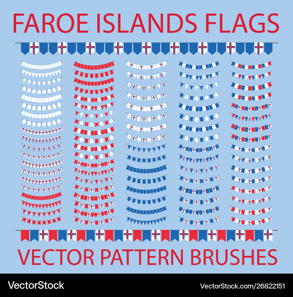 Set pattern brushes outer inner corners vector image