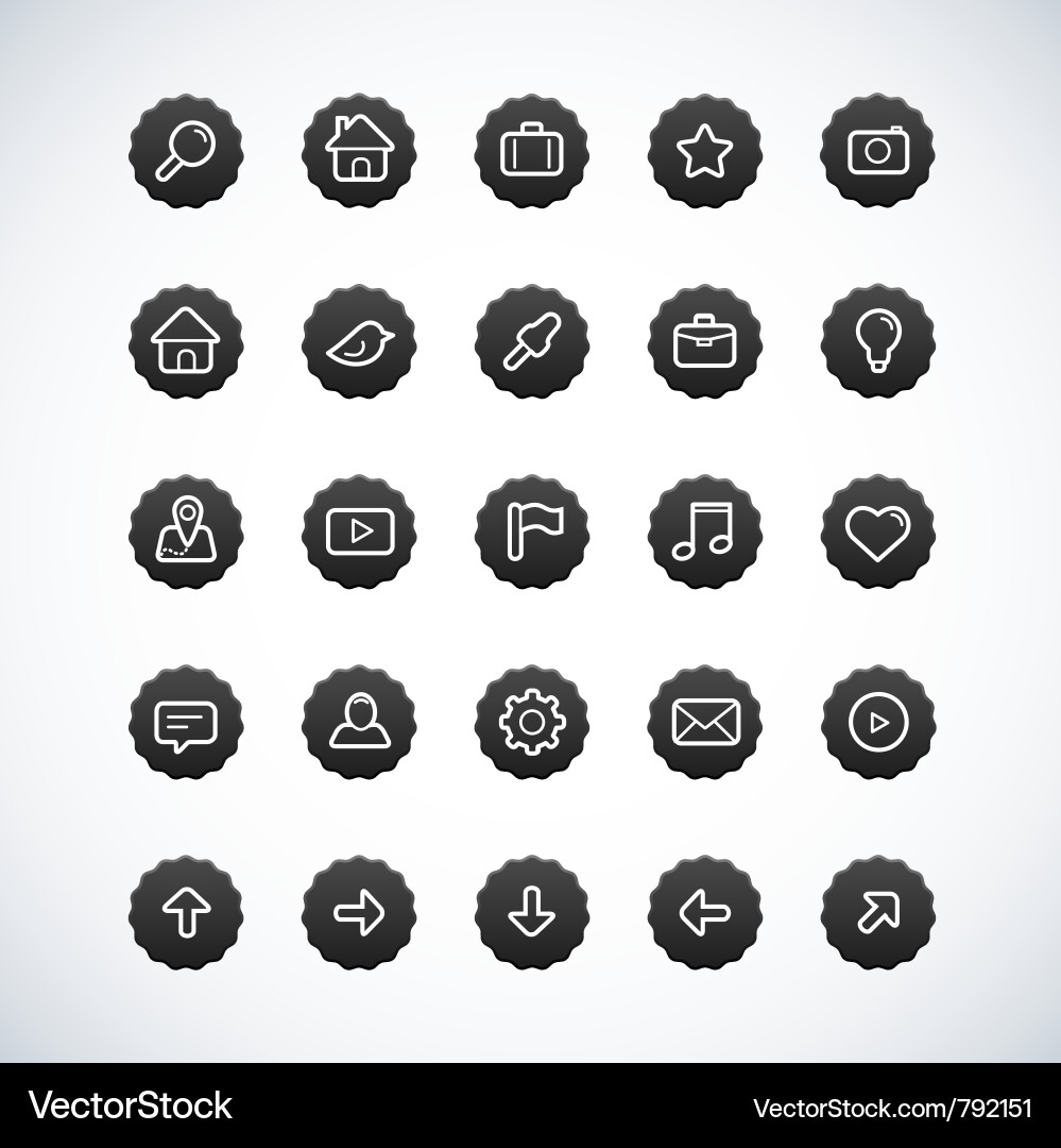 UI Icon Set - Digital & Web Vector Image