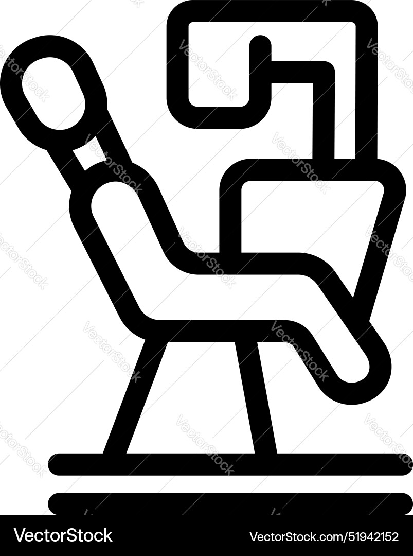 Dentist chair being ready for dental check up Dentist chair being ready for dental check up vector image