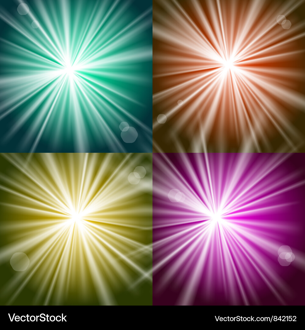 Dynamic Light Effects Vector Image