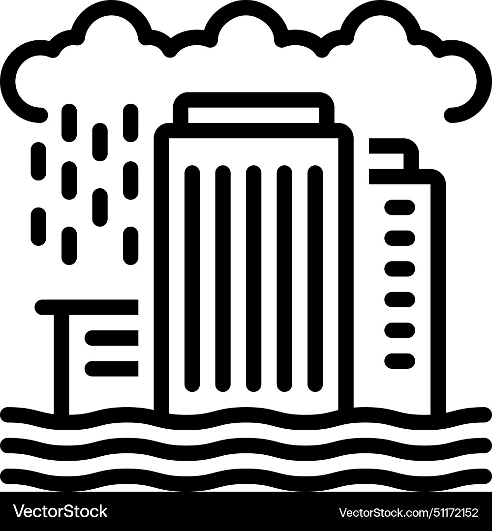 Flooding Royalty Free Vector Image - VectorStock