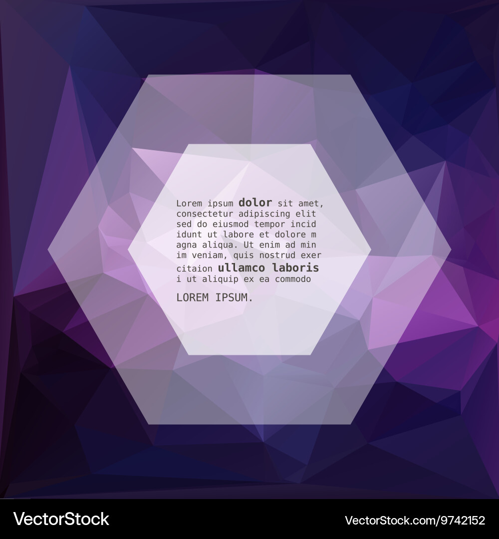 Geometric triangular abstract background vector image