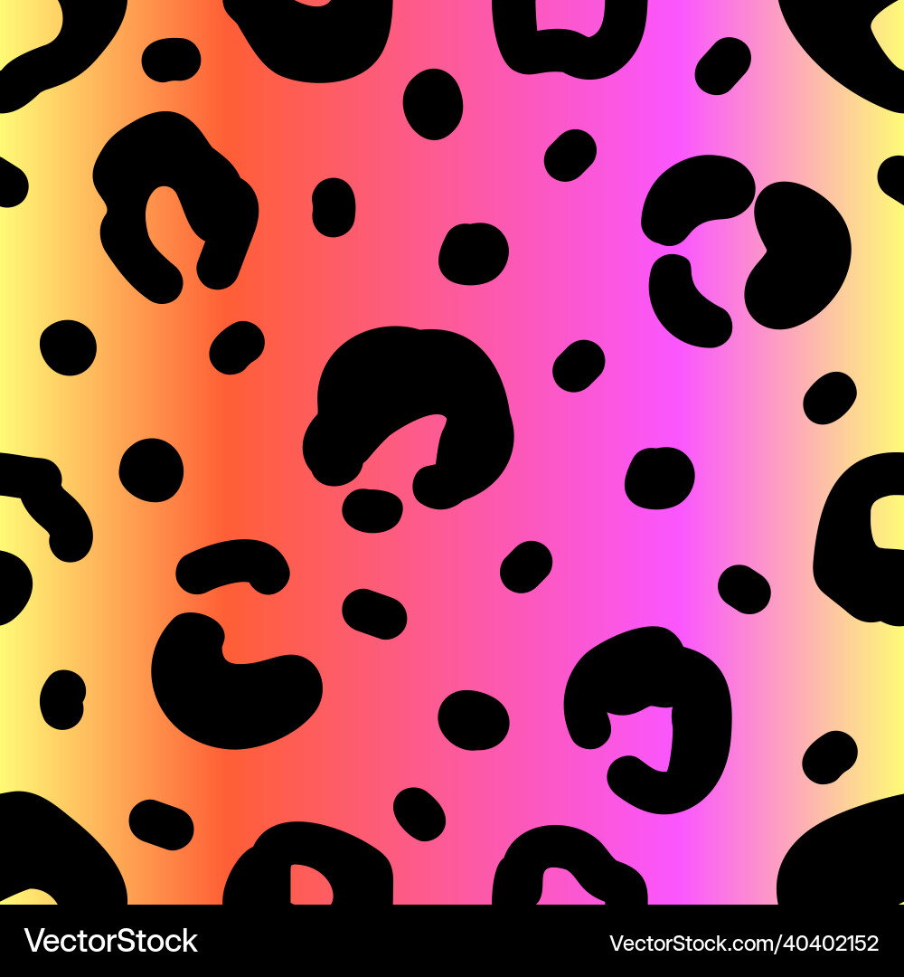 Leopard Print Seamless Pattern Vector Image