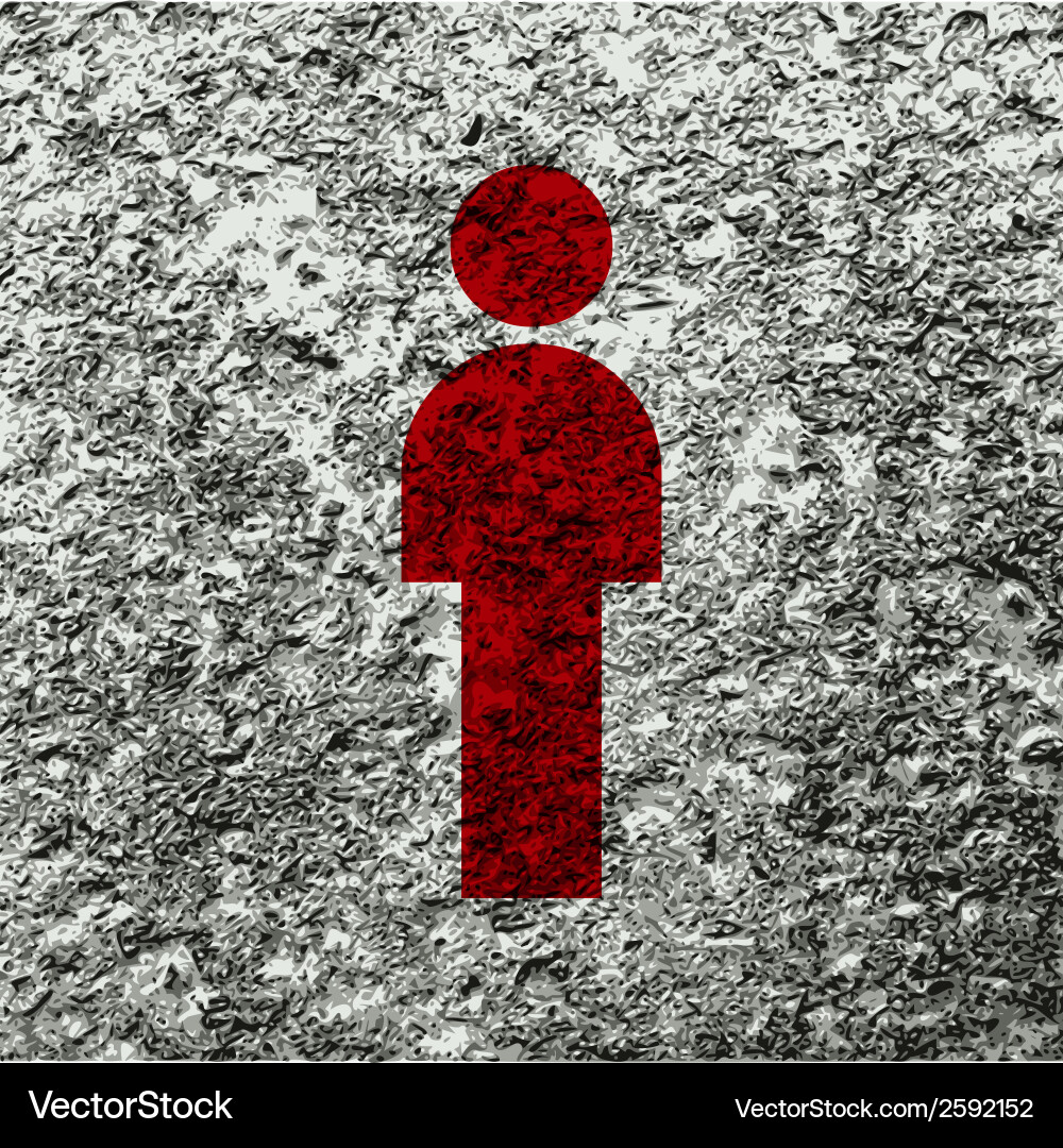 Man restroom flat modern web button and space Vector Image