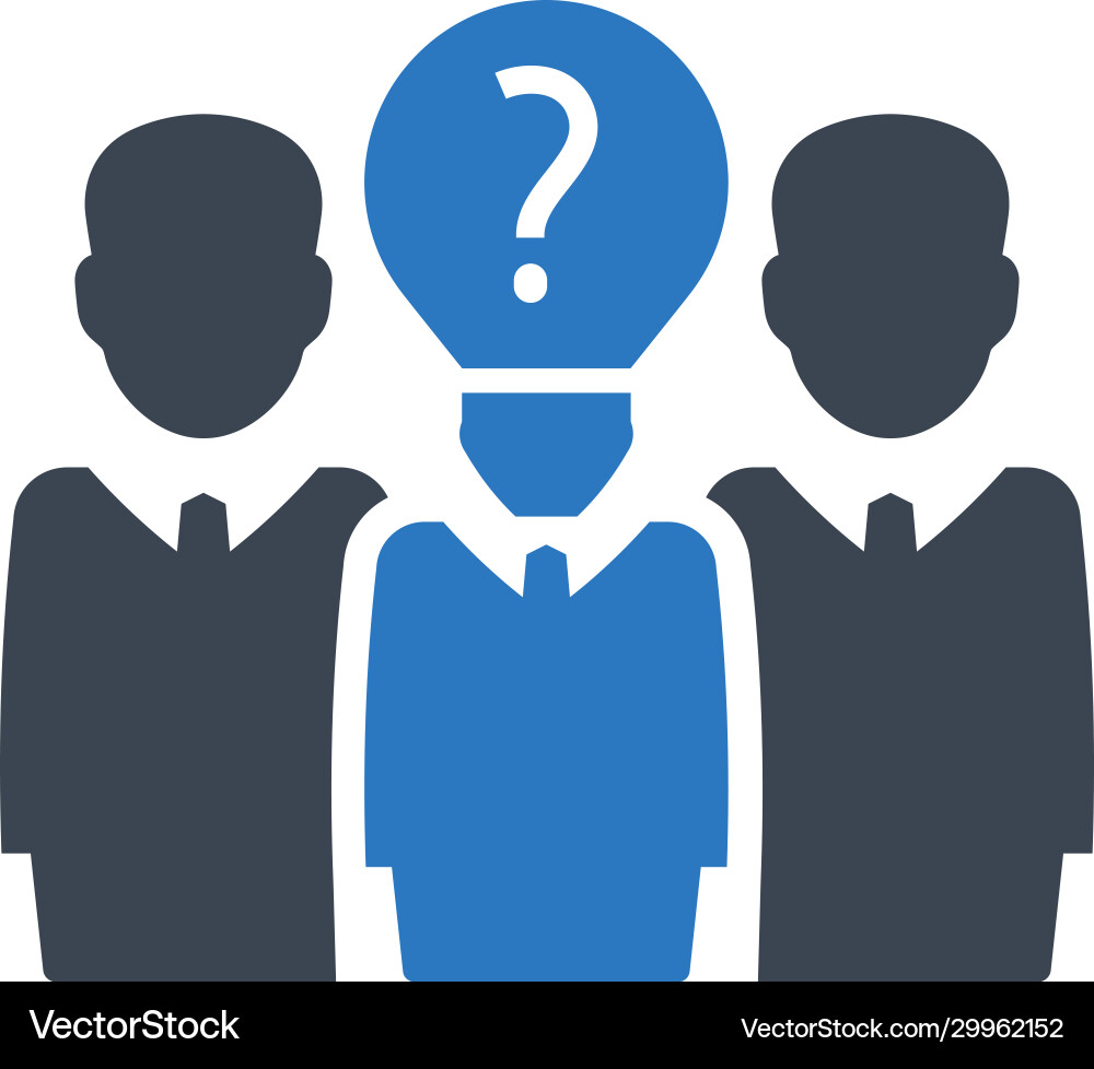 Problem solving team icon Vector Image