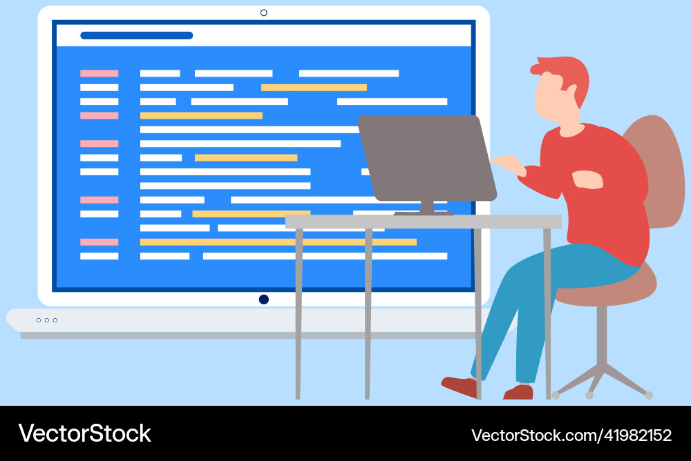 Programmierung des Erstellens von Computerprogrammen Programmierung des Erstellens von Computerprogrammen vektorbild