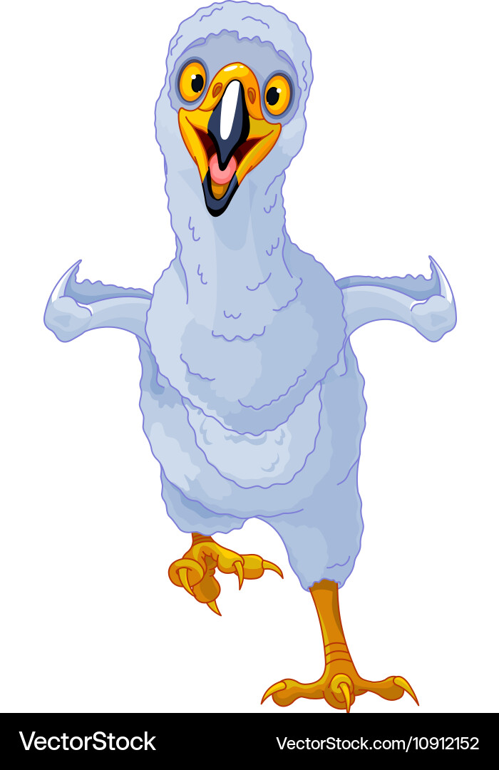 Running Eaglet Bird Vector Image