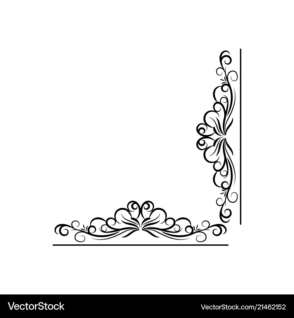 Vintage swirl frame Royalty Free Vector Image - VectorStock