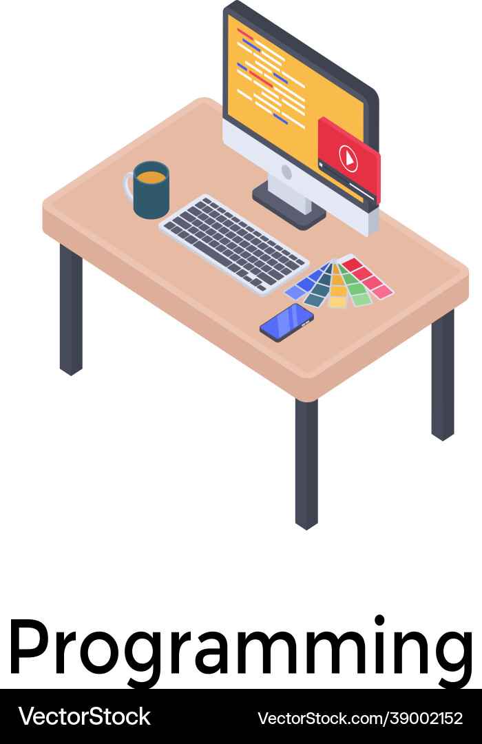 Web Programmiersoftware vektorbild