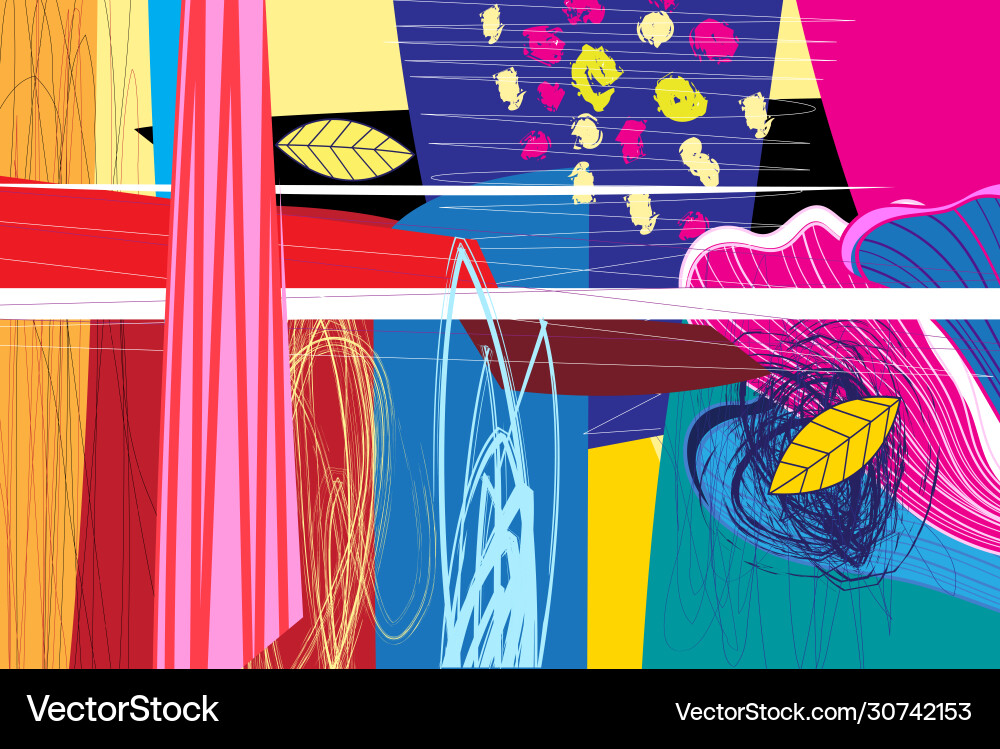 Abstract pattern with different shapes Abstract pattern with different shapes vector image