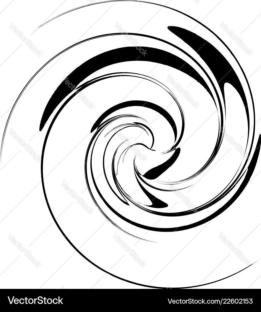Abstract spiral element in irregular random Abstract spiral element in irregular random vector image