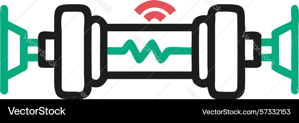 Abstract tech connection with energy flow digital vector image