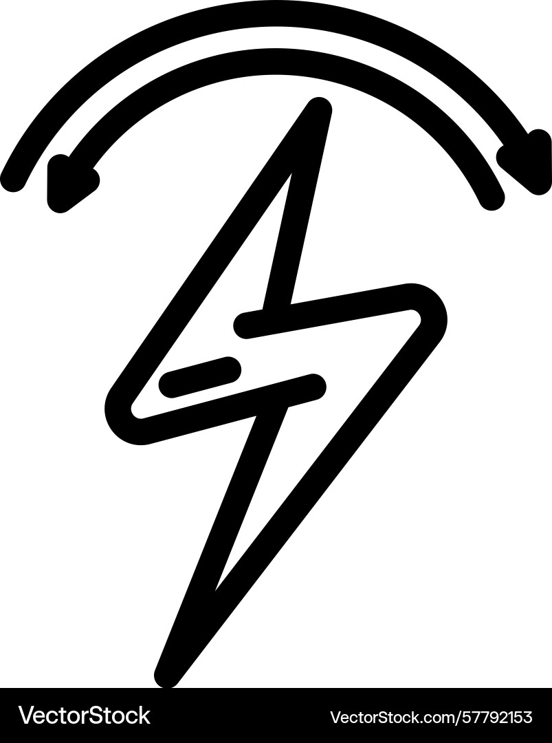 Auto adjust feature line icon Vector Image