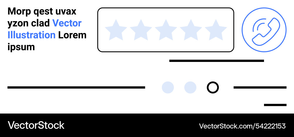 Customer feedback interface design with rating Customer feedback interface design with rating vector image