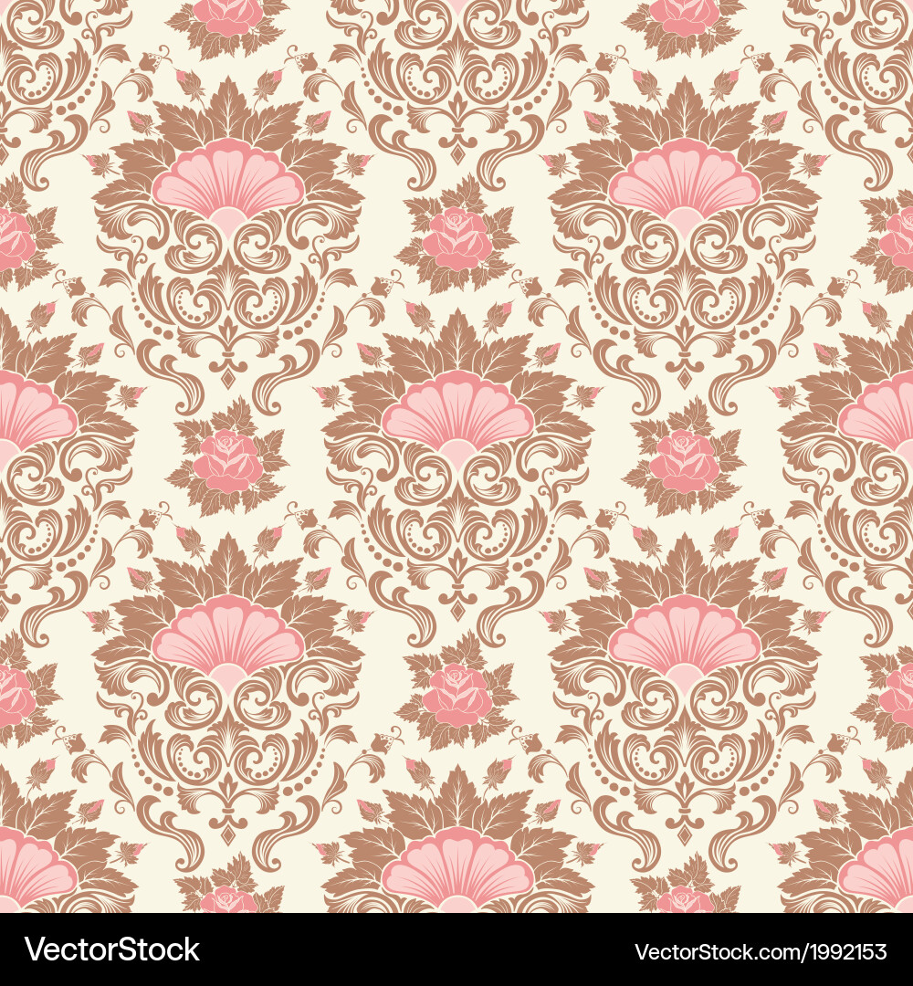 Elegant Damask Pattern vector image