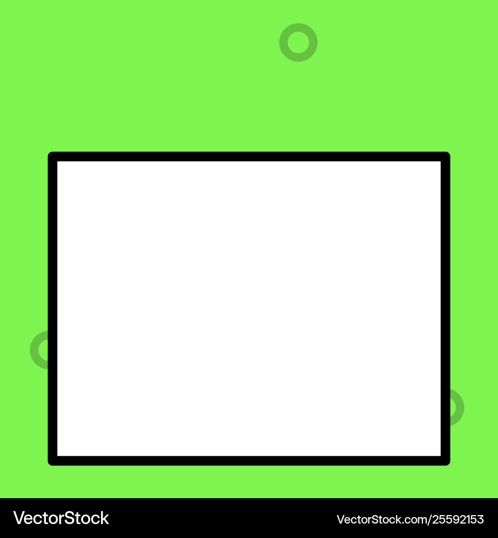 Front close up view big blank rectangle abstract Front close up view big blank rectangle abstract Vector Image