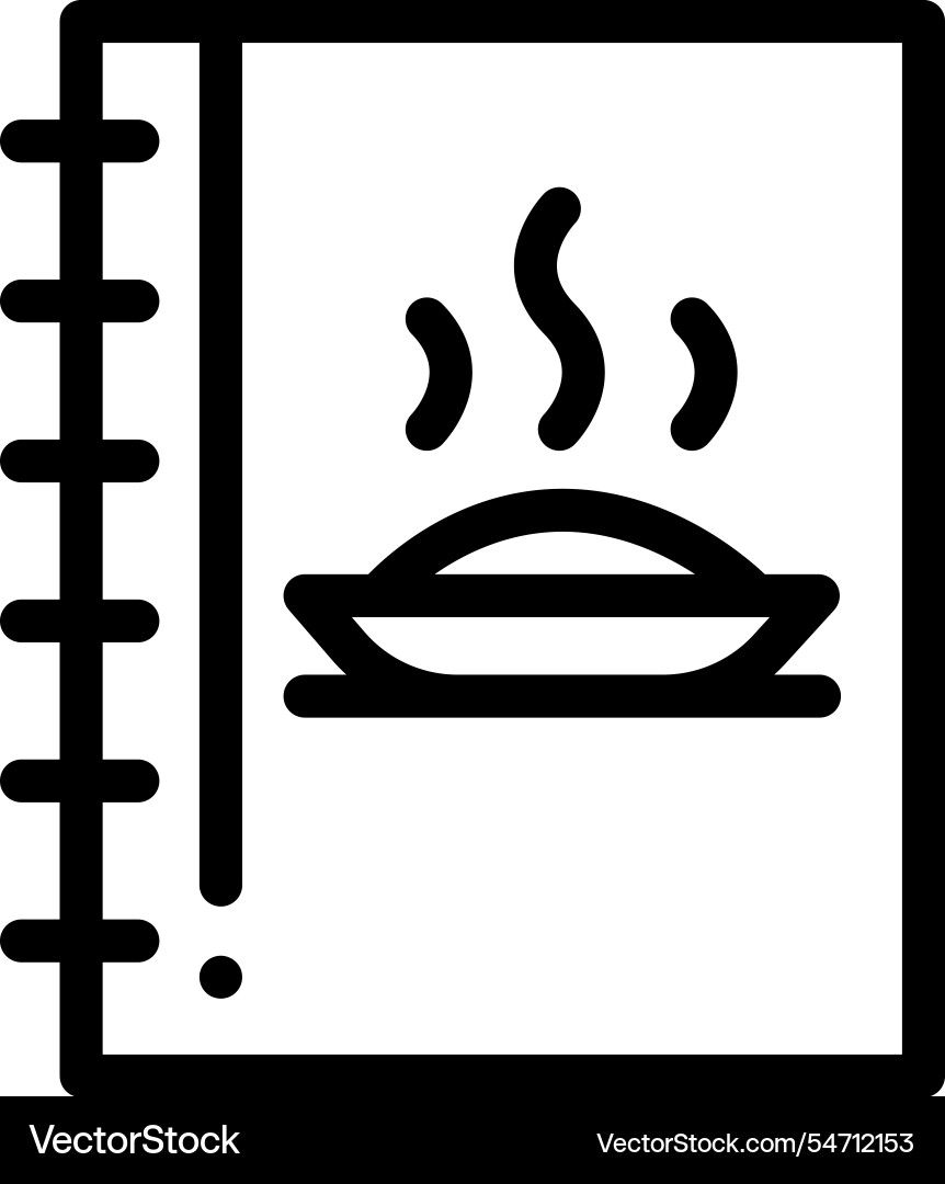 Menu icon thin linear style design isolated Vector Image